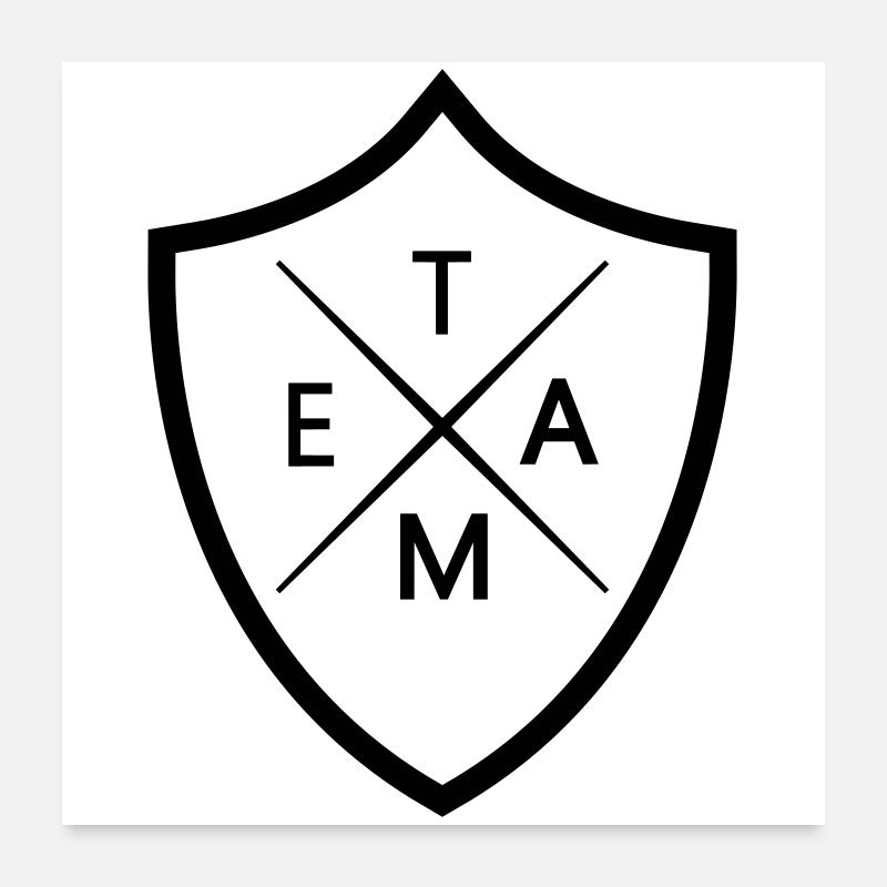 Team Crest Poster 24" x 24" (60x60 cm)
