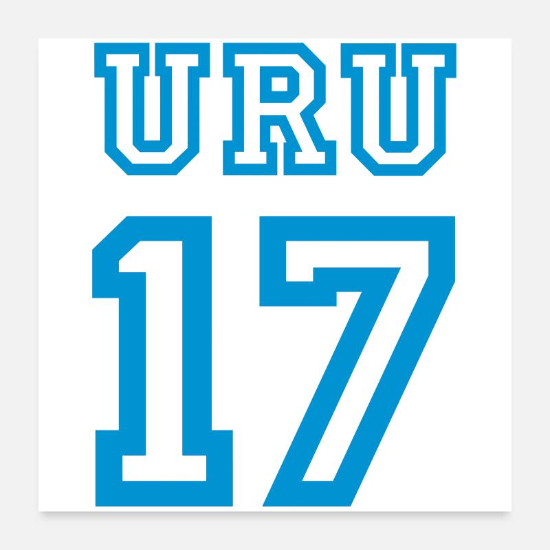 URUGUAY 2017 Poster 60 x 60 cm