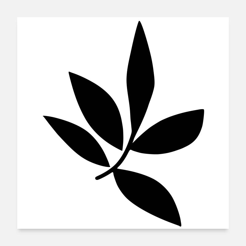 Blatt Poster 60x60 cm