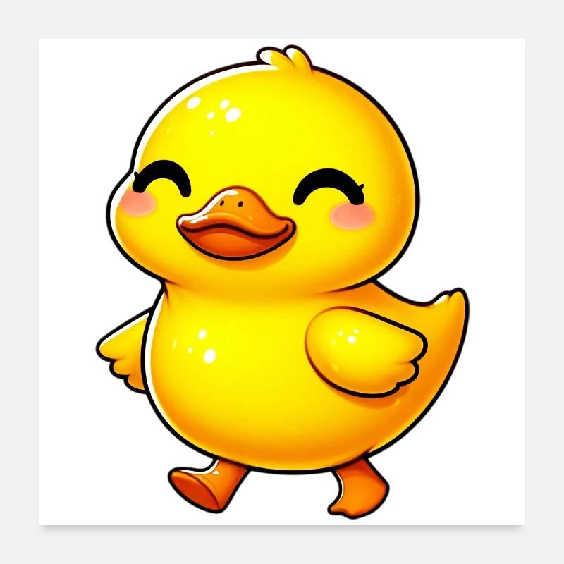 Caneton Canard Canard Canard Poster 60 x 60 cm