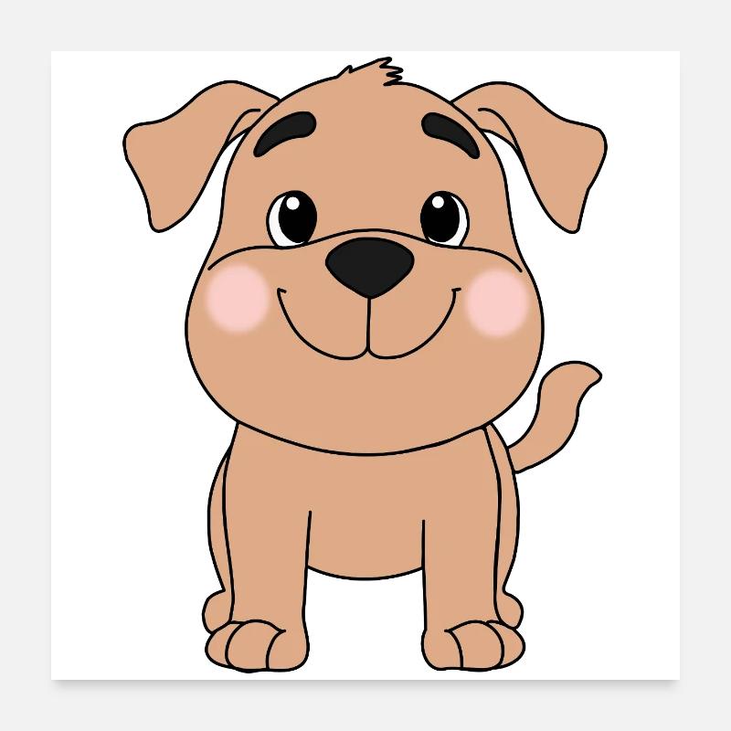 Chien Poster 60 x 60 cm