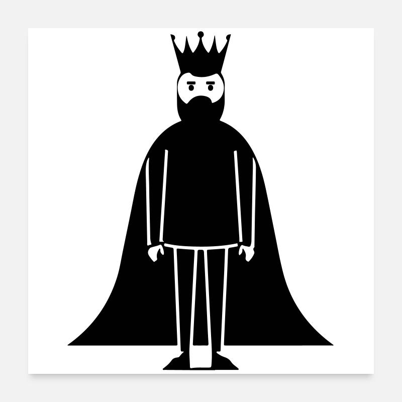 King Symbol Poster 24" x 24" (60x60 cm)