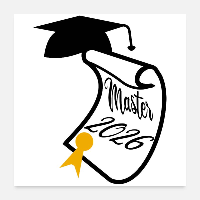 Master 2026 - Poster 24" x 24" (60x60 cm) - white