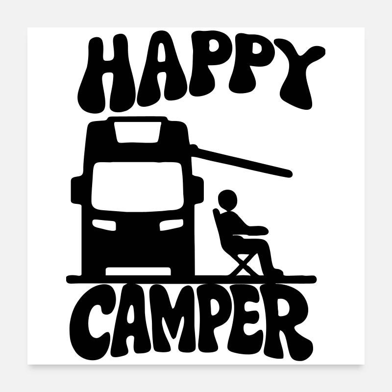 Campeur Poster 60 x 60 cm