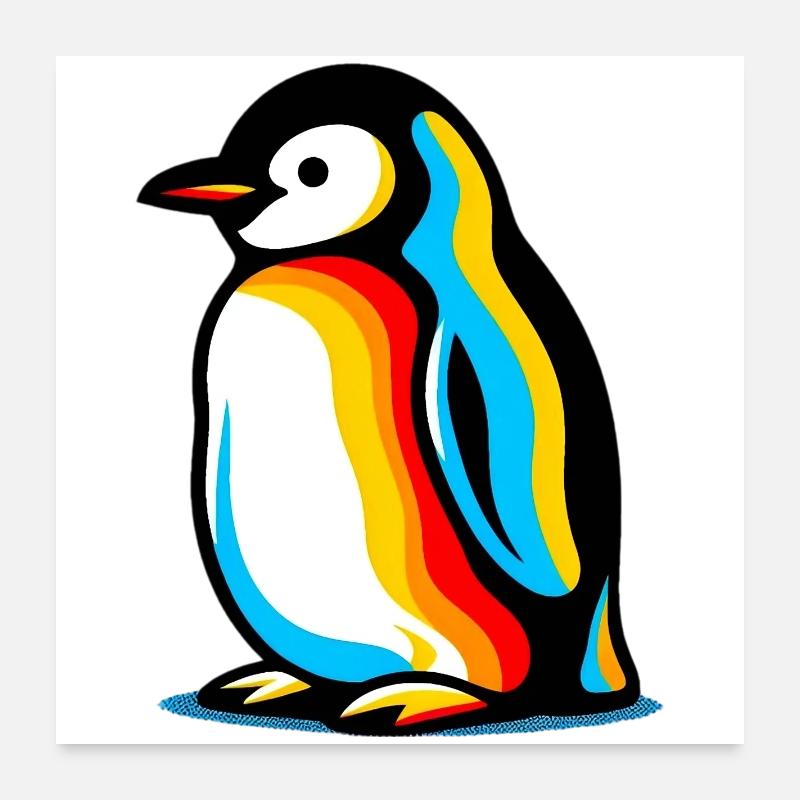 Pingouin Poster 60 x 60 cm