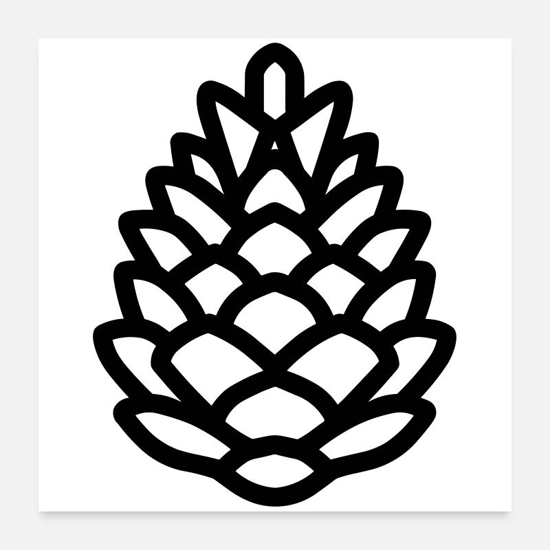 Pine Cone Poster 24" x 24" (60x60 cm)