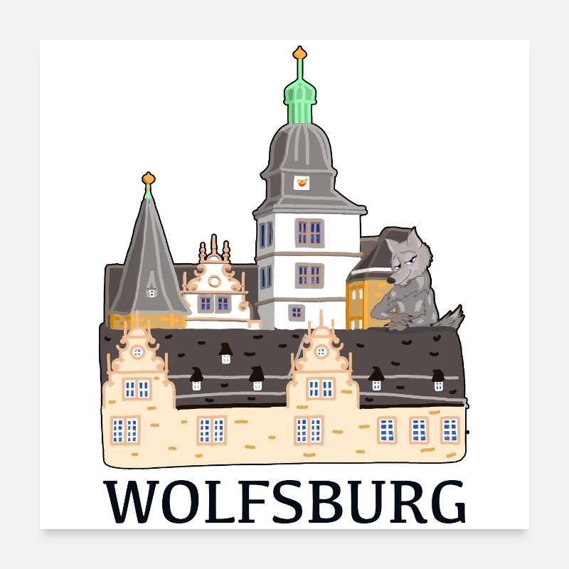 Wolfsburg, Château Poster 60 x 60 cm