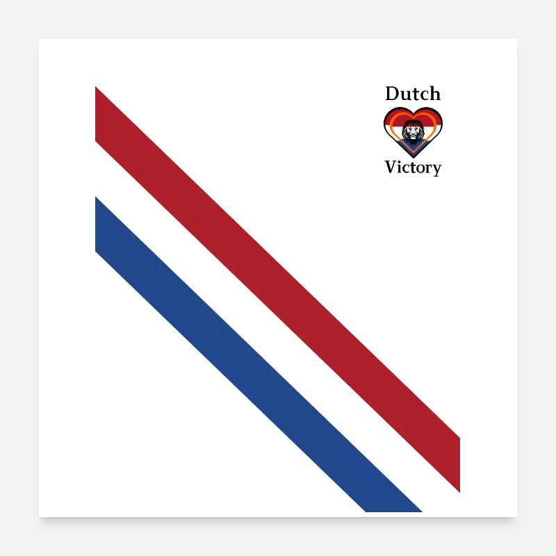 Great Dutch victory - Poster 24" x 24" (60x60 cm) - white