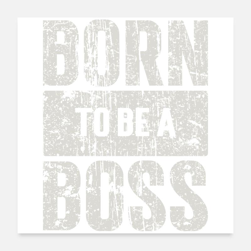 Ingenious business owner pattern Poster 24" x 24" (60x60 cm)