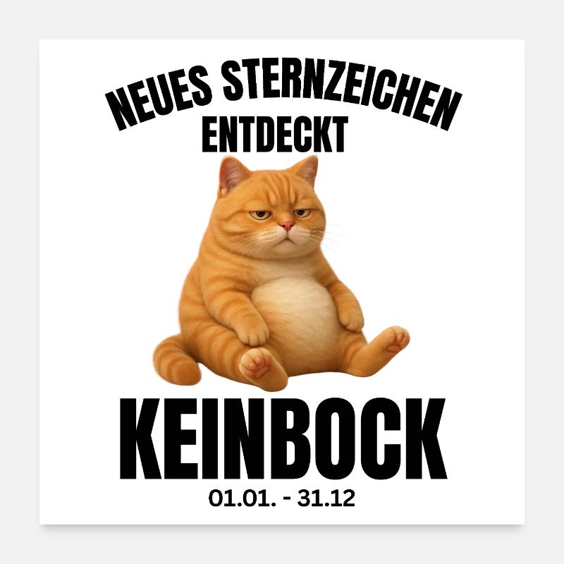KEINBOCK Cat Zodiac Horoscope Cat Poster 24" x 24" (60x60 cm)
