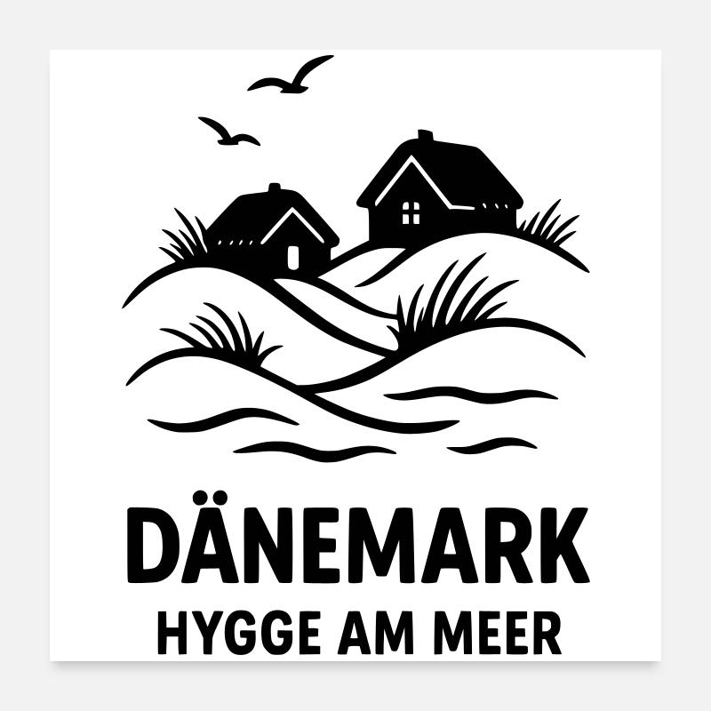 Denmark Hygge Poster 24" x 24" (60x60 cm)