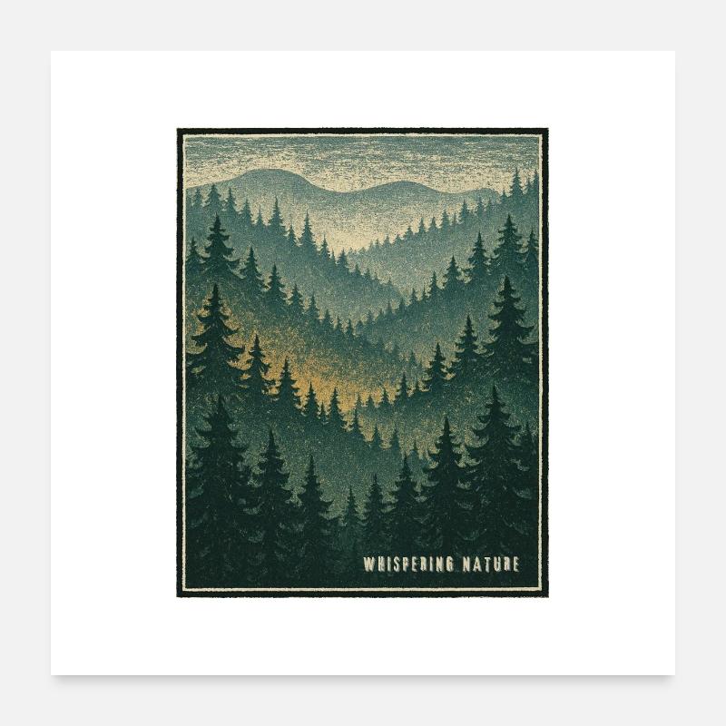 WHISPERING NATURE Poster 24" x 24" (60x60 cm)