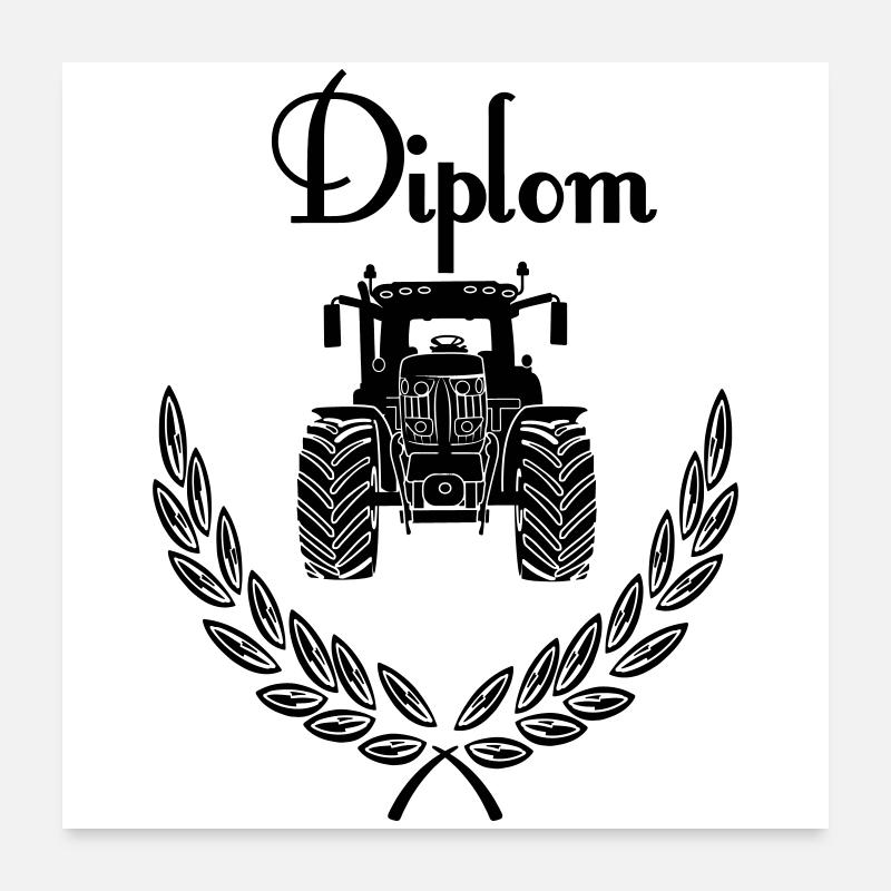 Diplom Tractor Poster 24" x 24" (60x60 cm)