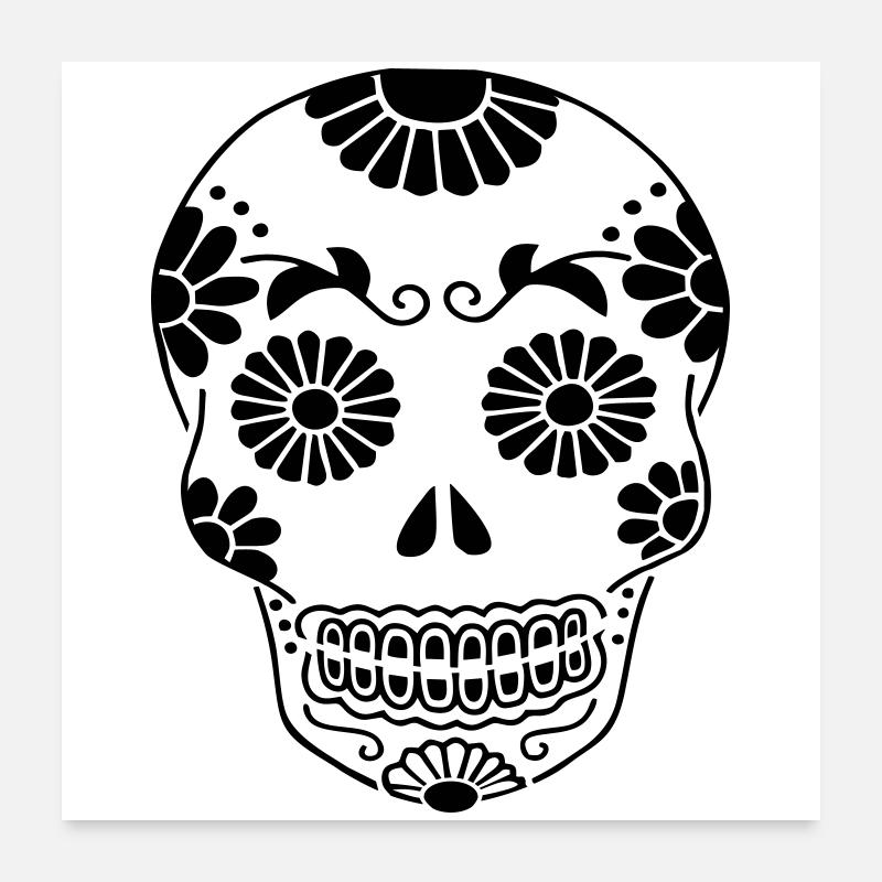Skull Poster 24" x 24" (60x60 cm)