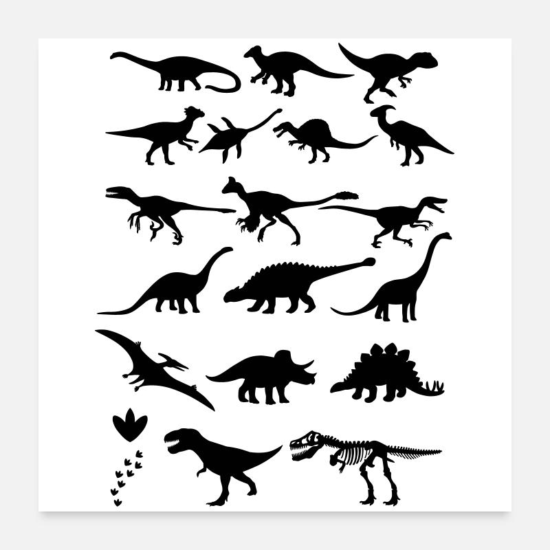 Dinosaurier Poster 60x60 cm