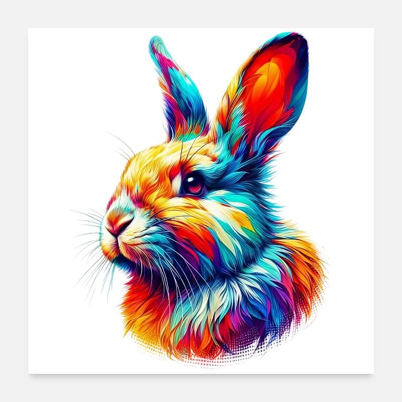 Lapin Poster 60 x 60 cm