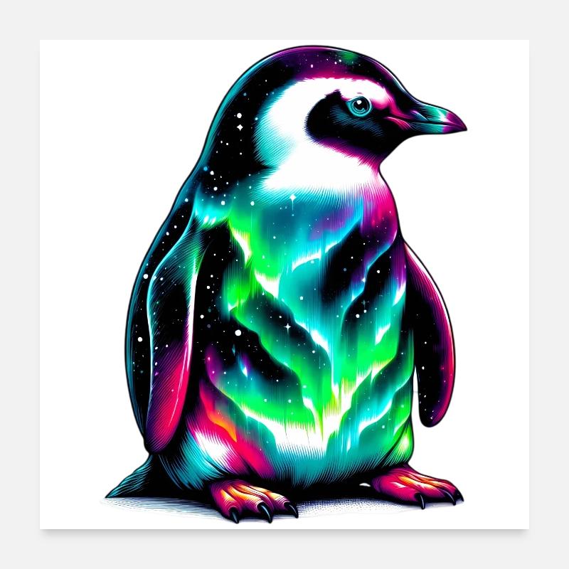 Pinguin Poster 60x60 cm
