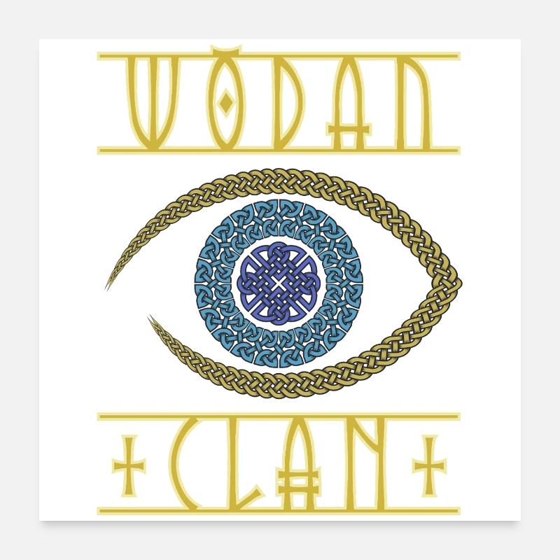 Oeil Viking d’Odin Poster 60 x 60 cm