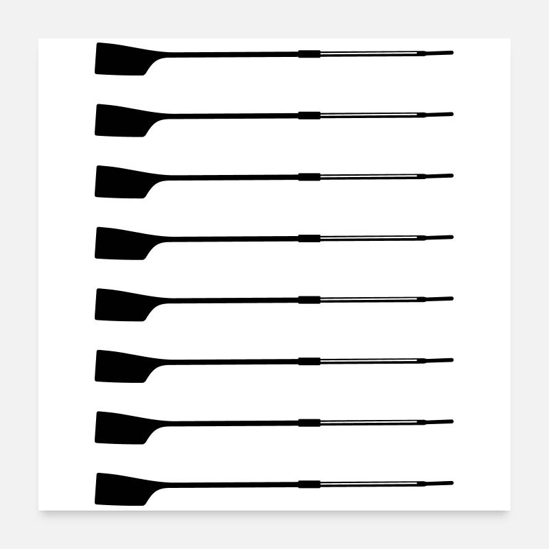 Gouvernail arrière – Silhouette Poster 60 x 60 cm