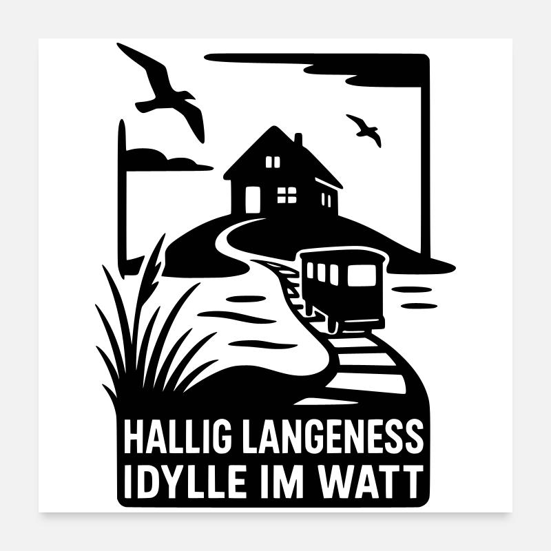 Hallig Langeneß Poster 60x60 cm