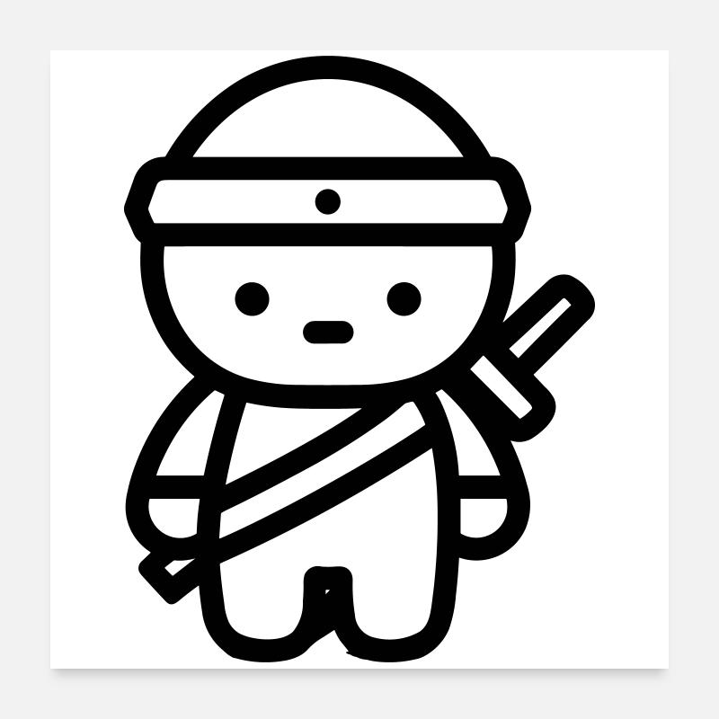 Krieger Poster 60x60 cm
