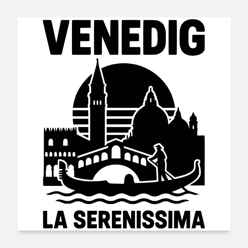 Venise la Sérénissime Poster 60 x 60 cm
