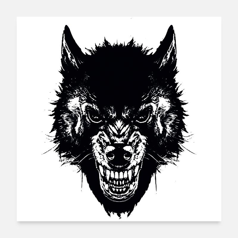 wolf Poster 24" x 24" (60x60 cm)