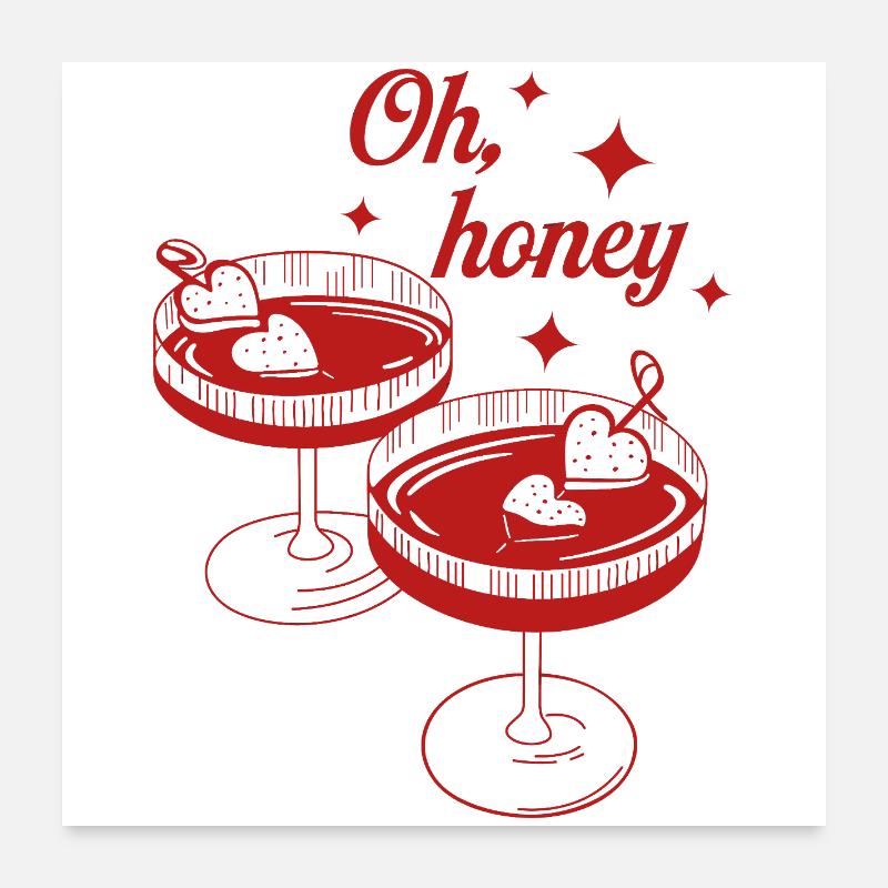 Oh, Schatz Poster 60x60 cm