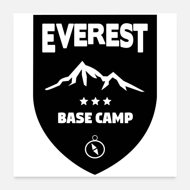 Mount Everest Basecamp Poster 24" x 24" (60x60 cm)