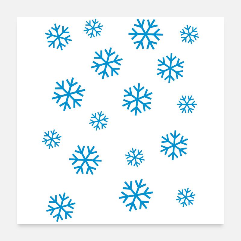 neige Poster 60 x 60 cm