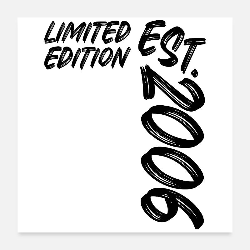 Limited Edition Est. 2006 Poster 60x60 cm