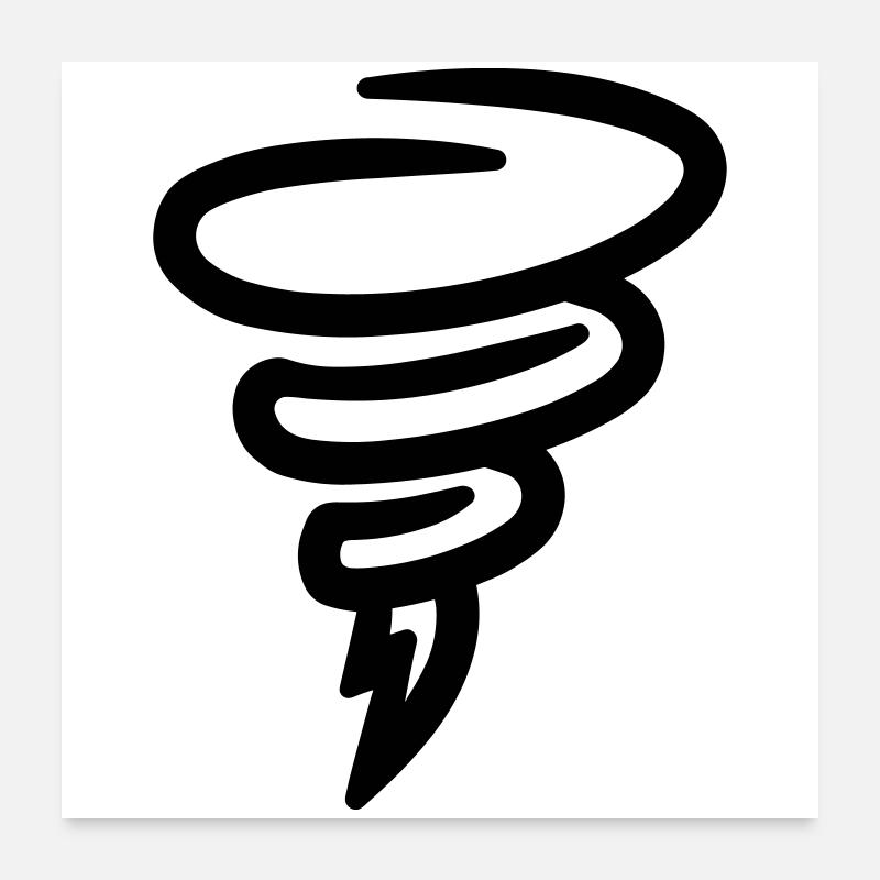 tornade Poster 60 x 60 cm