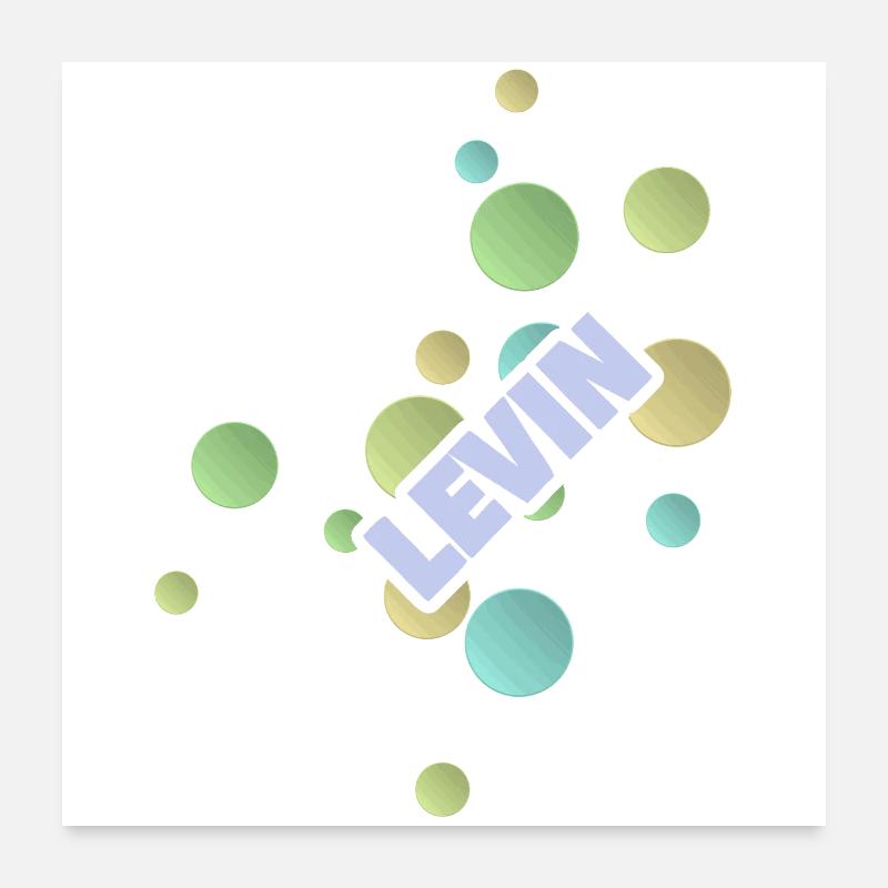 Levin als Student Poster 60x60 cm