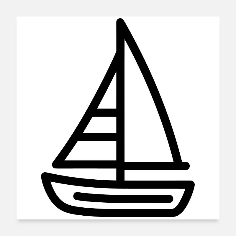 Boot Poster 60x60 cm
