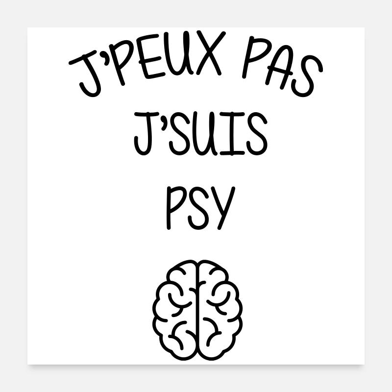 Psychoanalysis Psychoanalytiker Psychanalyse Poster 24" x 24" (60x60 cm)