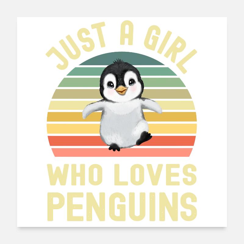 Pingouins Pingouins Poster 60 x 60 cm