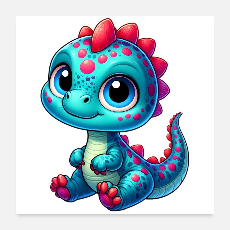 Dinosaurier Poster 60x60 cm