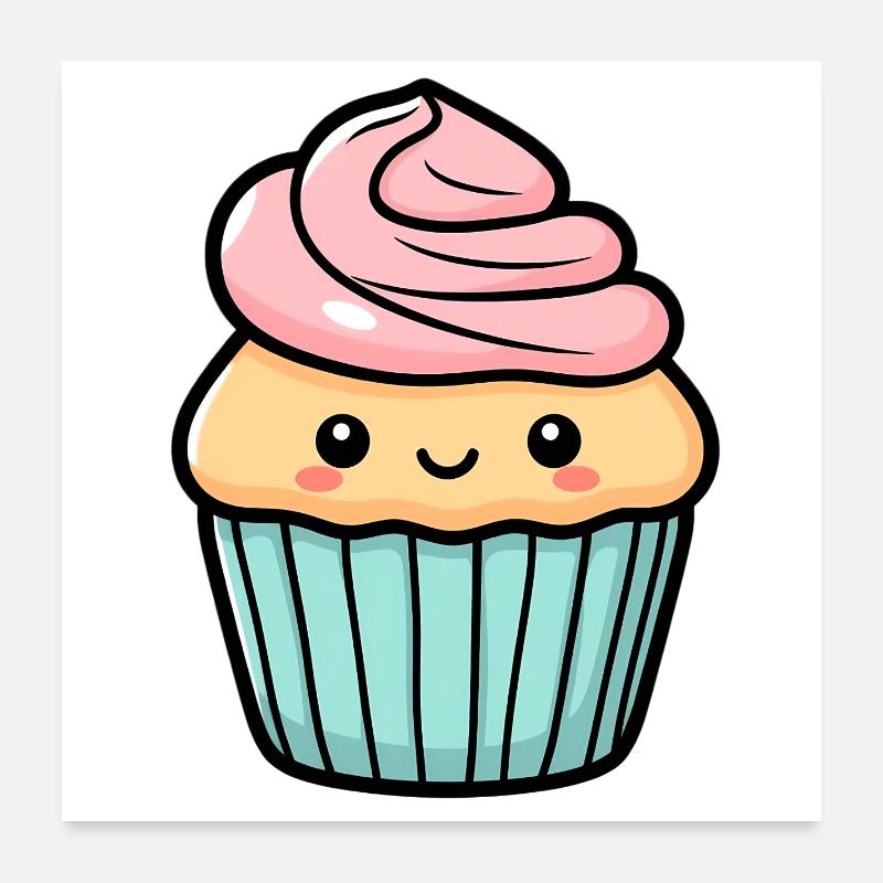 Cupcake Poster 60 x 60 cm