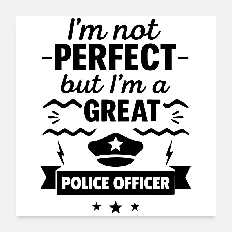 Pas parfait mais un super flic Poster 60 x 60 cm