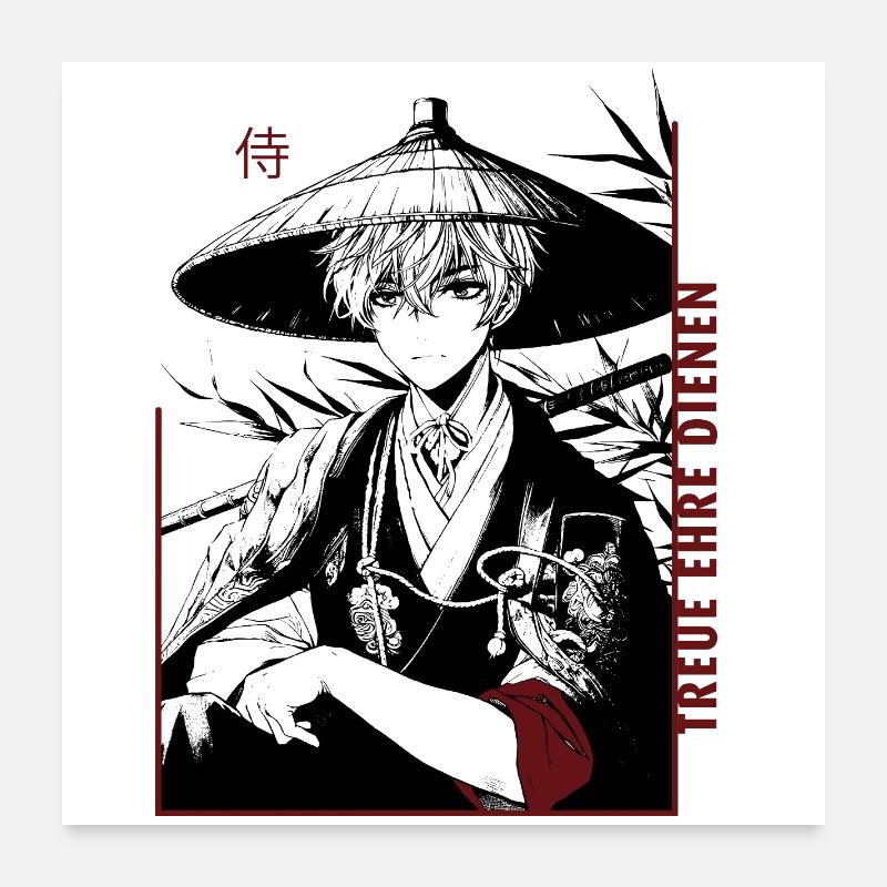 Samurai  Poster 60x60 cm