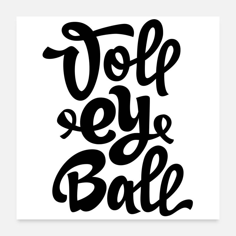Abstrakter Farbexplosion Druckdesign Volleyball Poster 60x60 cm
