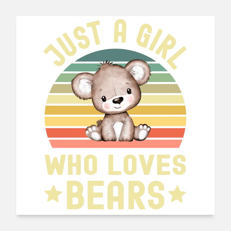 Bear Bears Poster 24" x 24" (60x60 cm)