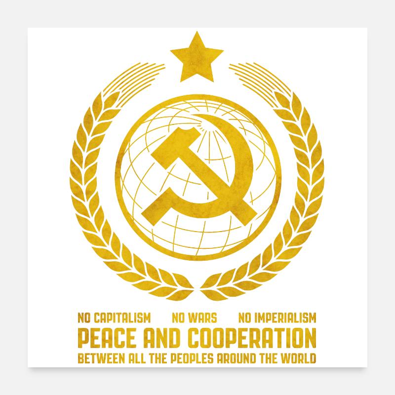 L’internationalisme communiste Poster 60 x 60 cm