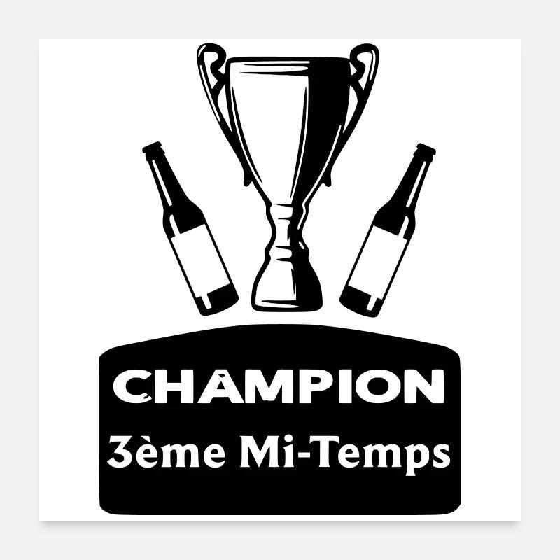 Champion 3rd half Poster 24" x 24" (60x60 cm)