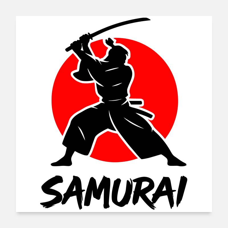 Samouraï Poster 60 x 60 cm