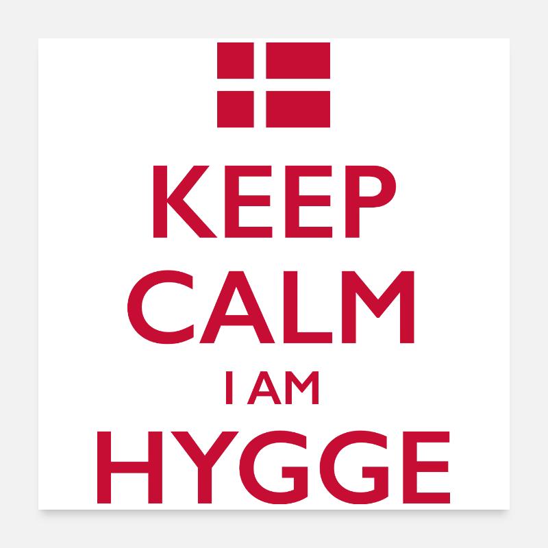 Hygge Denmark Dänemark Poster 24" x 24" (60x60 cm)