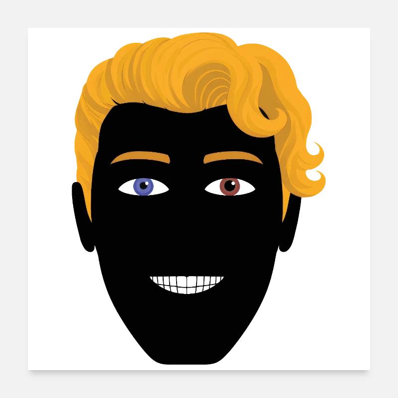 HETEROCHROMIE AUGEN #2 – nette Menschen Poster 60x60 cm