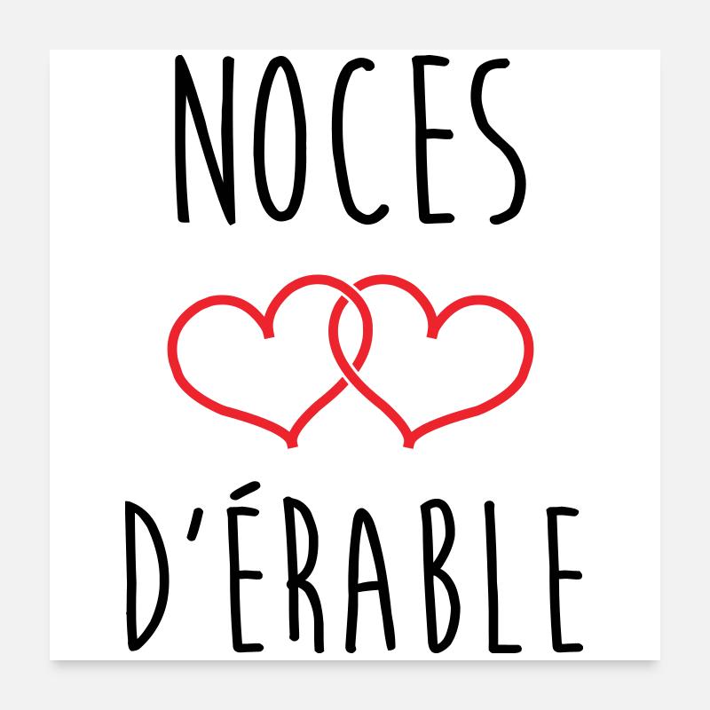 Maple Wedding, 58 års ægteskab Poster 60x60 cm