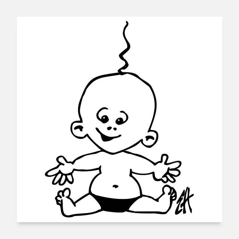 bébé Poster 60 x 60 cm
