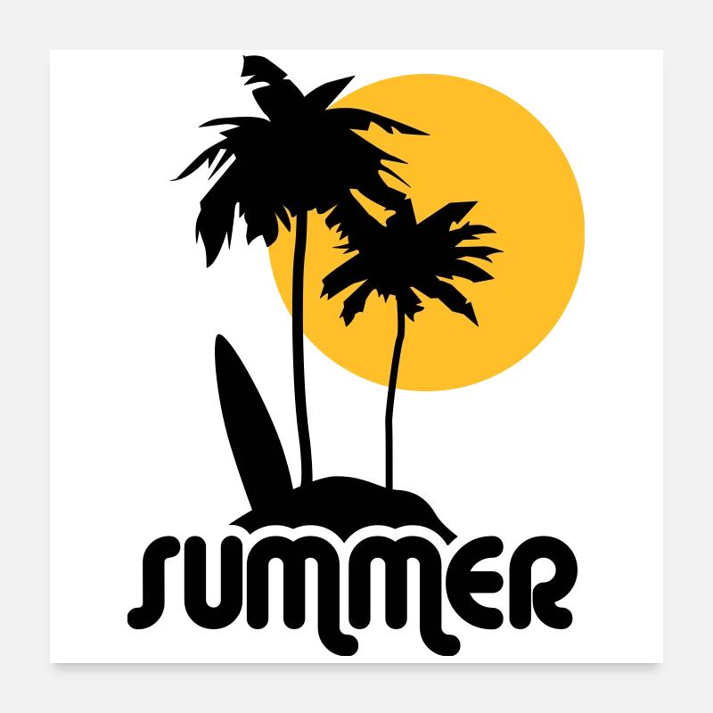summer Sommer Poster 60x60 cm
